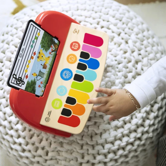 Dřevěná hudební hračka klavír Cal’s First Melodies Magic Touch HAPE 6m+ Baby Einstein 12577-6
