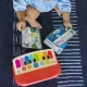 Dřevěná hudební hračka klavír Cal’s First Melodies Magic Touch HAPE 6m+ Baby Einstein 12577-6
