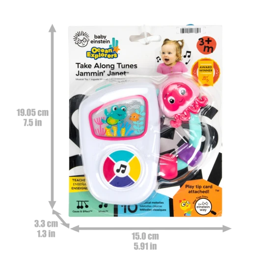Hračka hudební multisenzorická Tunes Jammin Janet™ 3m+ Baby Einstein 17782-000