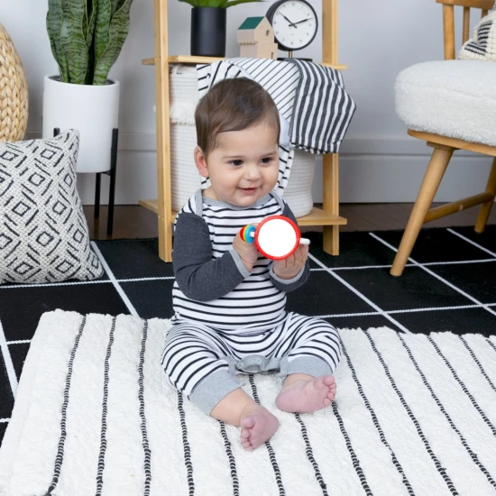 Chrastítko s aktivitami Cal’s Sensory Shake-up™3m+ Chrastítko s aktivitami Cal’s Sensory Shake-up™3m+ Baby Einstein 16707-6