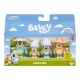Bluey Rodinný výlet – 4 figurky Bluey, Bingo, Chilli a Bandit připravené pro dovolenou