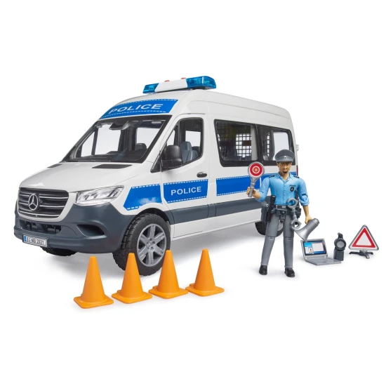 Konstrukční vozidla MB Sprinter Policie s majákem – Bruder 1072BRUD02683