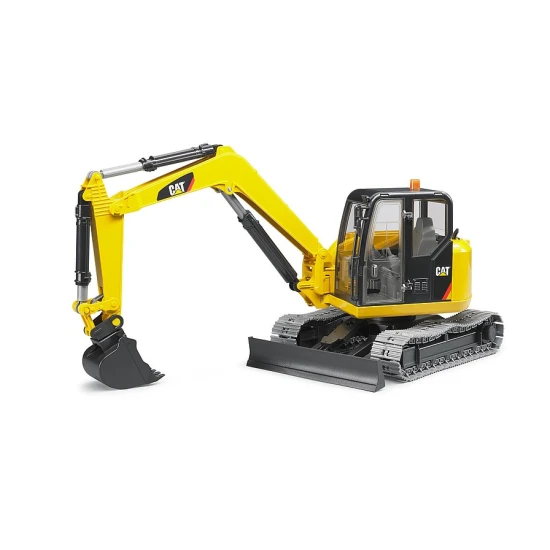 Bruder Bruder pásový bagr CAT Model Cat® Mini rýpadla s pásovým podvozkem a otočnou kabinou pro práci v náročném terénu.
