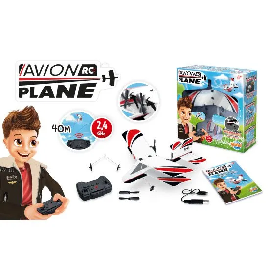 Dálkově ovládané letadlo se snadným ovládáním, Tělo je vyrobeno z protinárazové pěny.