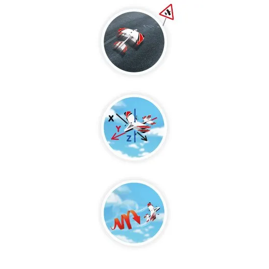 Dálkově ovládané letadlo se snadným ovládáním, Tělo je vyrobeno z protinárazové pěny.