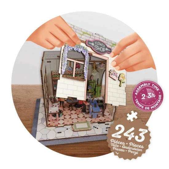 DIY květinářství Diorama Buki miniaturní obchod s květinami