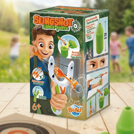 Nekonečná zábava s prakem na pěnové šipky.