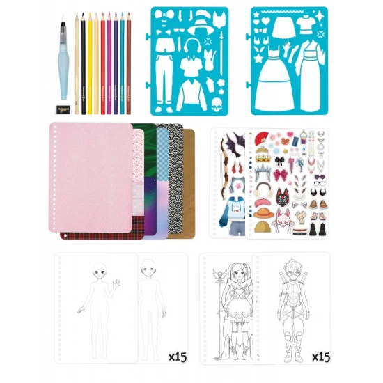 Kreativní kniha Manga – staň se módním návrhářem