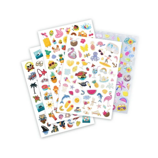 Sada samolepek 200+ Summer Buki s letními motivy