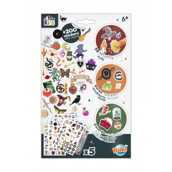 Sada samolepek 200+ Fantasy Buki s fantasy motivy