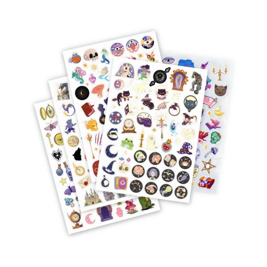 Sada samolepek 200+ Fantasy Buki s fantasy motivy