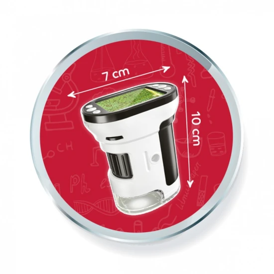 Přenosný video mikroskop Buki s obrazovkou pro děti