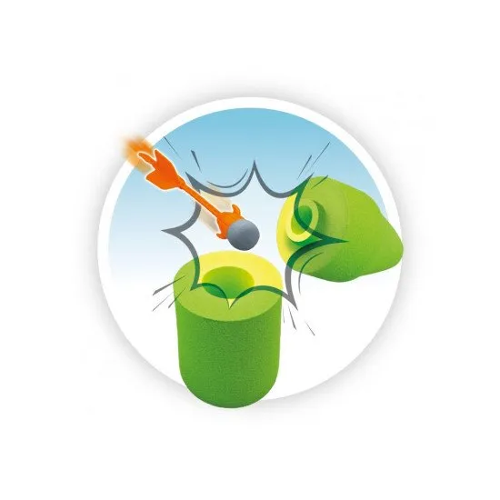 Nekonečná zábava s prakem na pěnové šipky.