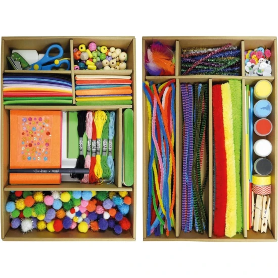 Tvůrčí sada pro kreativní děti. 