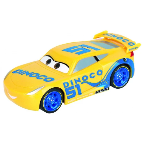 Autodráha Carrera Speed Arena Disney Cars – závodní dráha s Bleskem McQueen a Dinoco Cruz Autodráha Carrera Speed Arena Disney Cars – 2,77 m dráha s Bleskem McQueen a Dinoco Cruz, ovladače, počítadlo kol a dekorace Disneyho aut