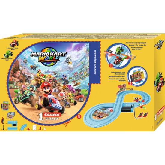 Autodráha Carrera FIRST Mario Kart World 2,4 m – Carrera GCO1045
