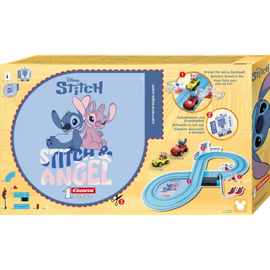 Autodráha Carrera FIRST Disney Stitch 2,4 m – Carrera GCO1046