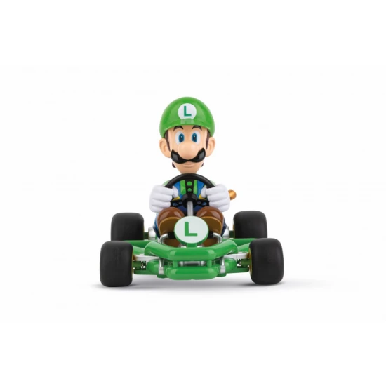 RC motorka Carrera Luigi s postavičkou z Nintendo, jezdící rychlostí 9 km/h.