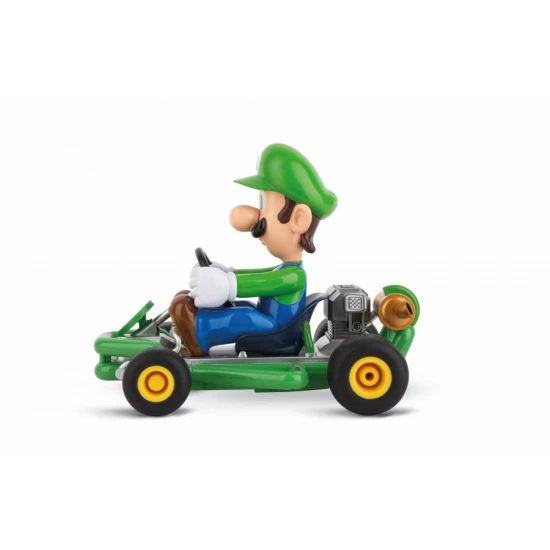 RC motorka Carrera Luigi s postavičkou z Nintendo, jezdící rychlostí 9 km/h.