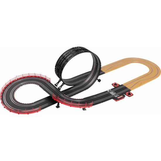 Autodráha Carrera GO Škoda Rally s autíčky FABIA RS na akční trati.