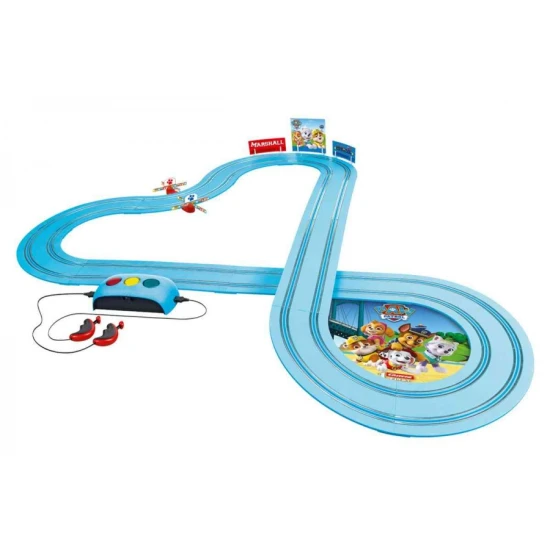 Autodráha Carrera FIRST Tlapková patrola s autíčky Chase a Marshall na 3,5 m dlouhé dráze.