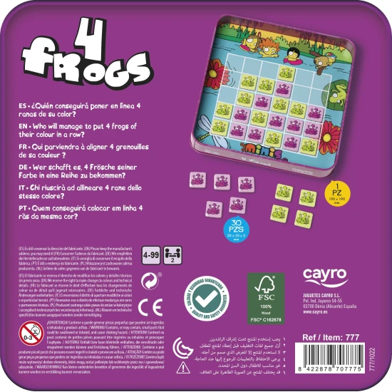 4 Frogs – magnetická hra pre 2 hráčov so žabkami