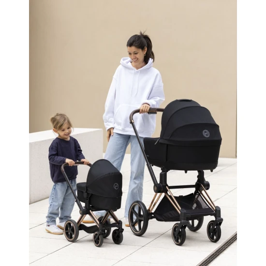 Kočárek Cybex Black 3 v 1 pro panenky 36-42 cm CO142070