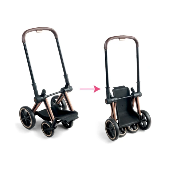 Kočárek Cybex Black 3 v 1 pro panenky 36-42 cm CO142070