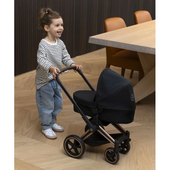 Kočárek Cybex Black 3 v 1 pro panenky 36-42 cm CO142070