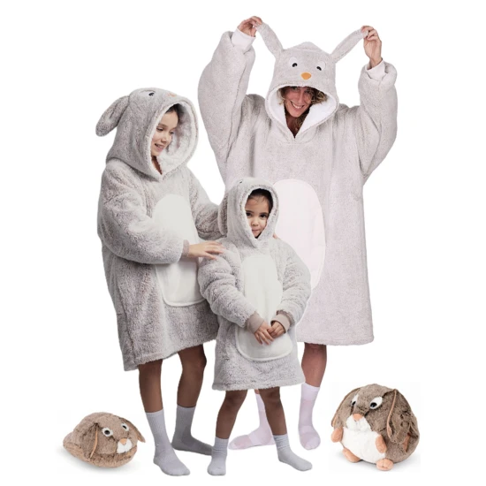 Cozy Noxxiez Mikinová deka Králík 7 - 12 let