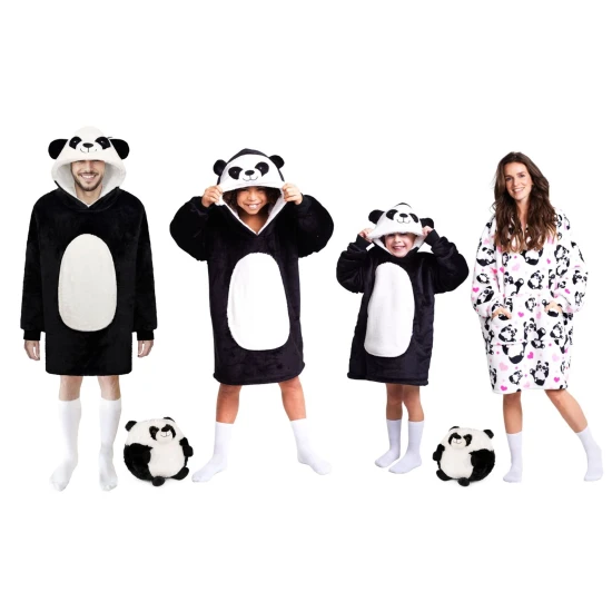 Cozy Noxxiez Mikinová deka Panda 7 - 12 let