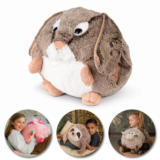 Cozy Noxxiez Hřejivý plyšový polštář 3 v 1 Králík Cozy Noxxiez Hřejivý plyšový polštář 3 v 1 Králík