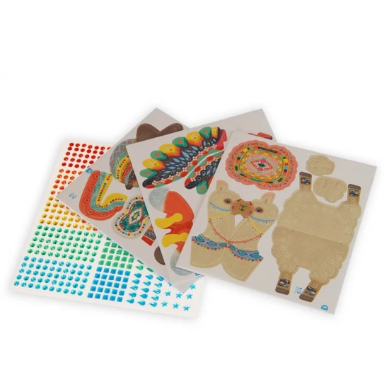 Kreativní sada pro děti 3D diamantová mozaika Zvířátka v Peru Crea Lign