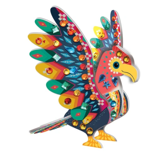 Kreativní sada pro děti 3D diamantová mozaika Zvířátka v Peru Crea Lign