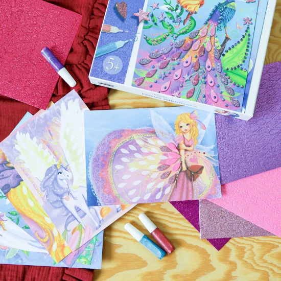 Kreativní sada Třpytivá mozaika Svět víl Crea Lign