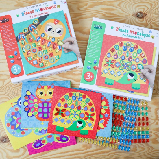 Kreativní sada Diamantové malování Zvířata Crea Lign