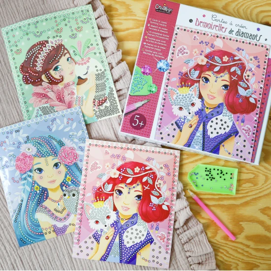 Kreativní sada pro děti Diamantové malování Víly Crea Lign