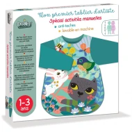 Moje první ochranná nepromokavá zástěra na malování Kočka