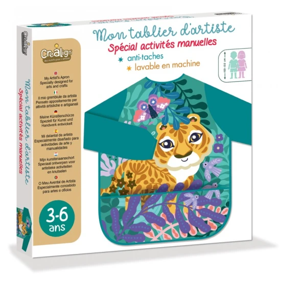 Ochranná nepromokavá zástěra na malování Tiger