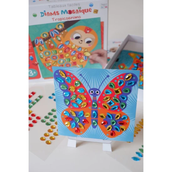 Kreativní sada Diamantové malování Tropická zvířata Crea Lign