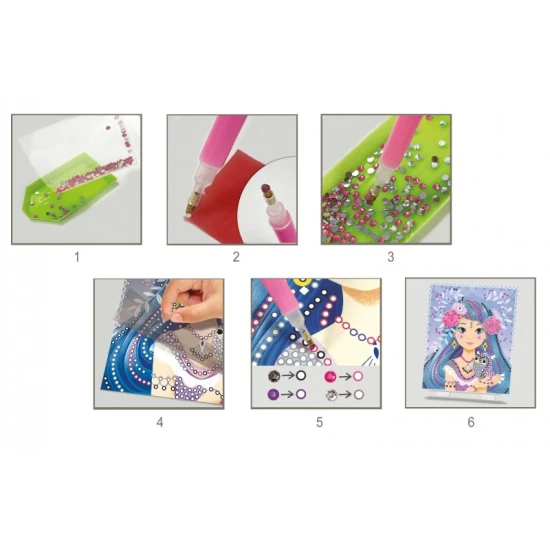 Kreativní sada pro děti Diamantové malování Víly Crea Lign