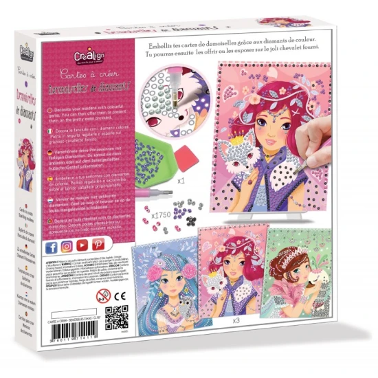 Kreativní sada pro děti Diamantové malování Víly Crea Lign