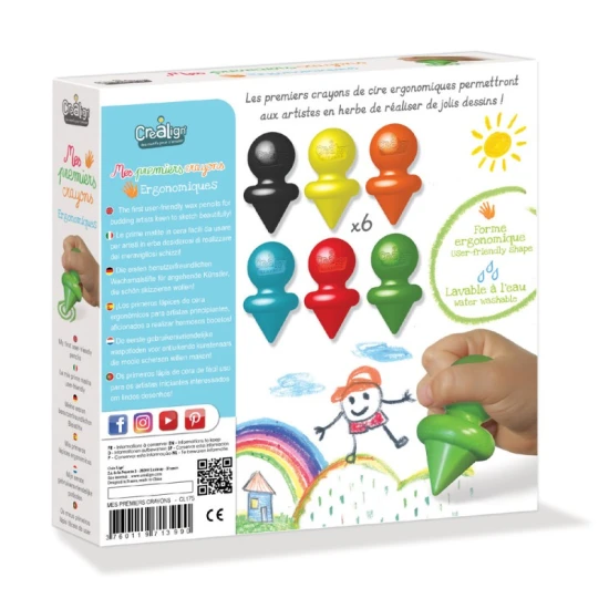 Ergonomické voskovky pro nejmenší Crea Lign