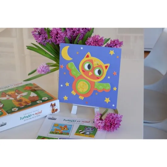 Kreativní sada pro děti Pěnová mozaika Lesní zvířata Crea Lign