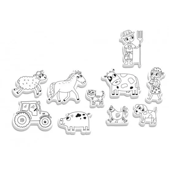 Sada razítek pěnových Farma 10 Ks Crea Lign