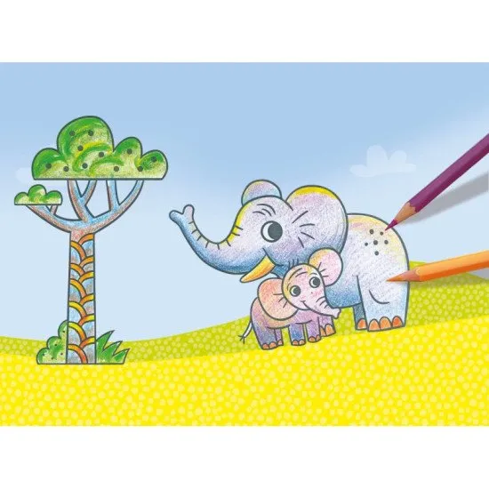 Sada pěnových razítek Moje savana 10 Ks Crea Lign