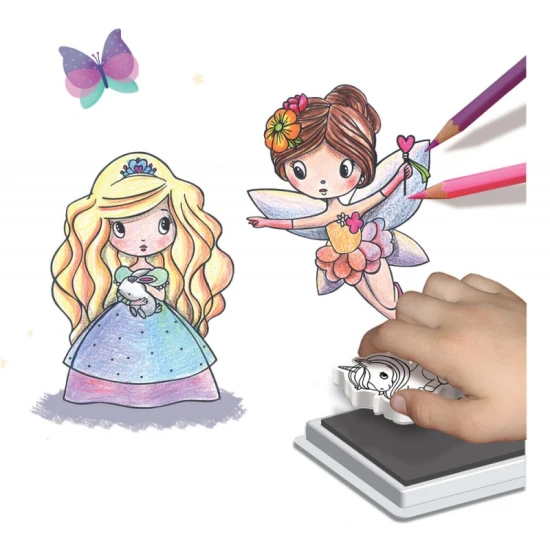 Sada razítek pěnových Princezny a víly 10 Ks Crea Lign