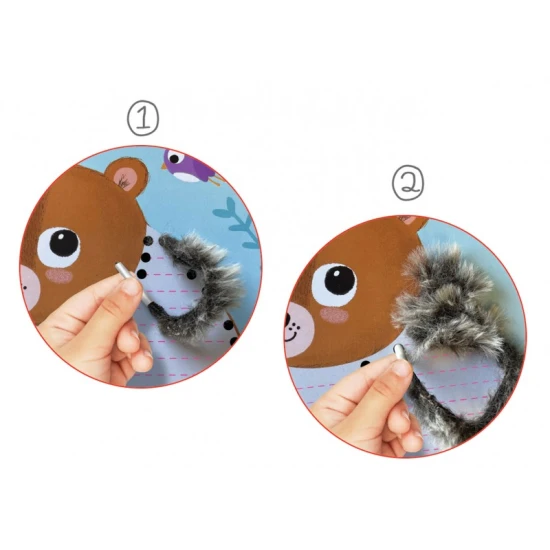 Kreativní sada pro děti Provlékací obrázky Lesní zvířátka 3+ od Crea Lign.