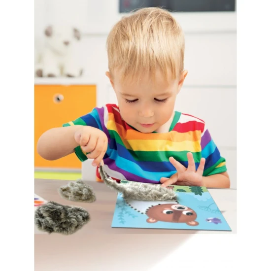 Kreativní sada pro děti Provlékací obrázky Lesní zvířátka 3+ od Crea Lign.