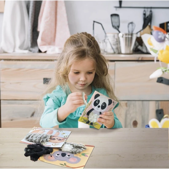 Kreativní sada pro děti Provlékací obrázky Tropická zvířátka 3+ od Crea Lign.